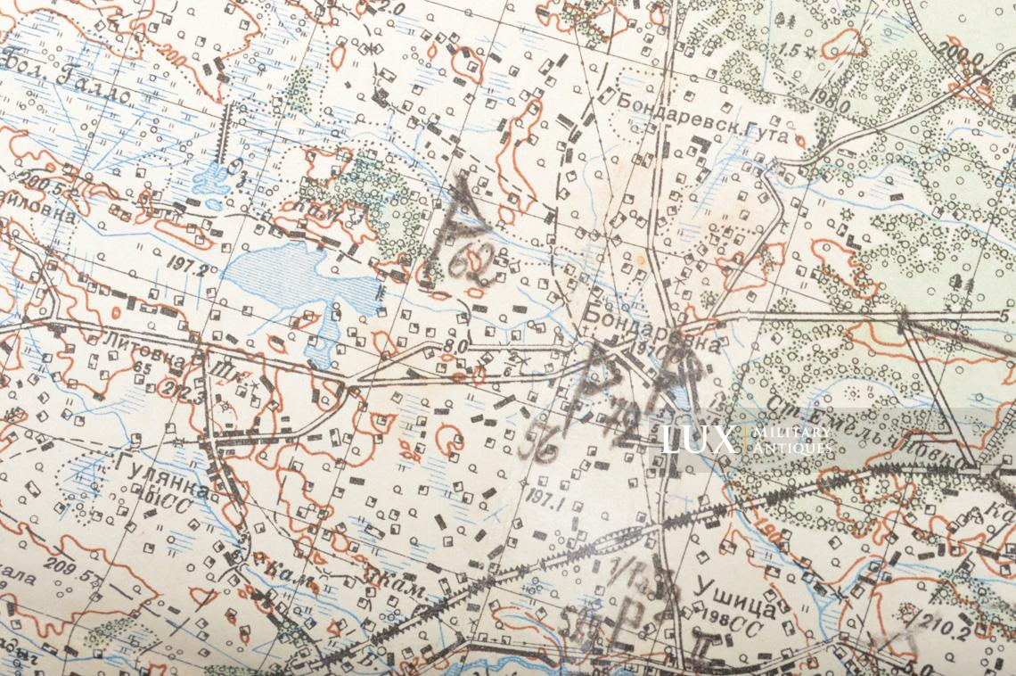 Early Luftwaffe regiment map case grouping, « Russian front » - photo 30