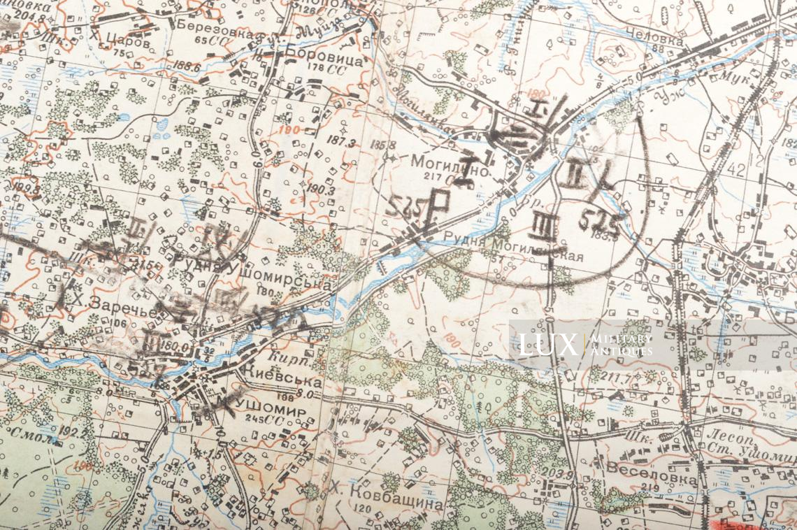 Early Luftwaffe regiment map case grouping, « Russian front » - photo 32