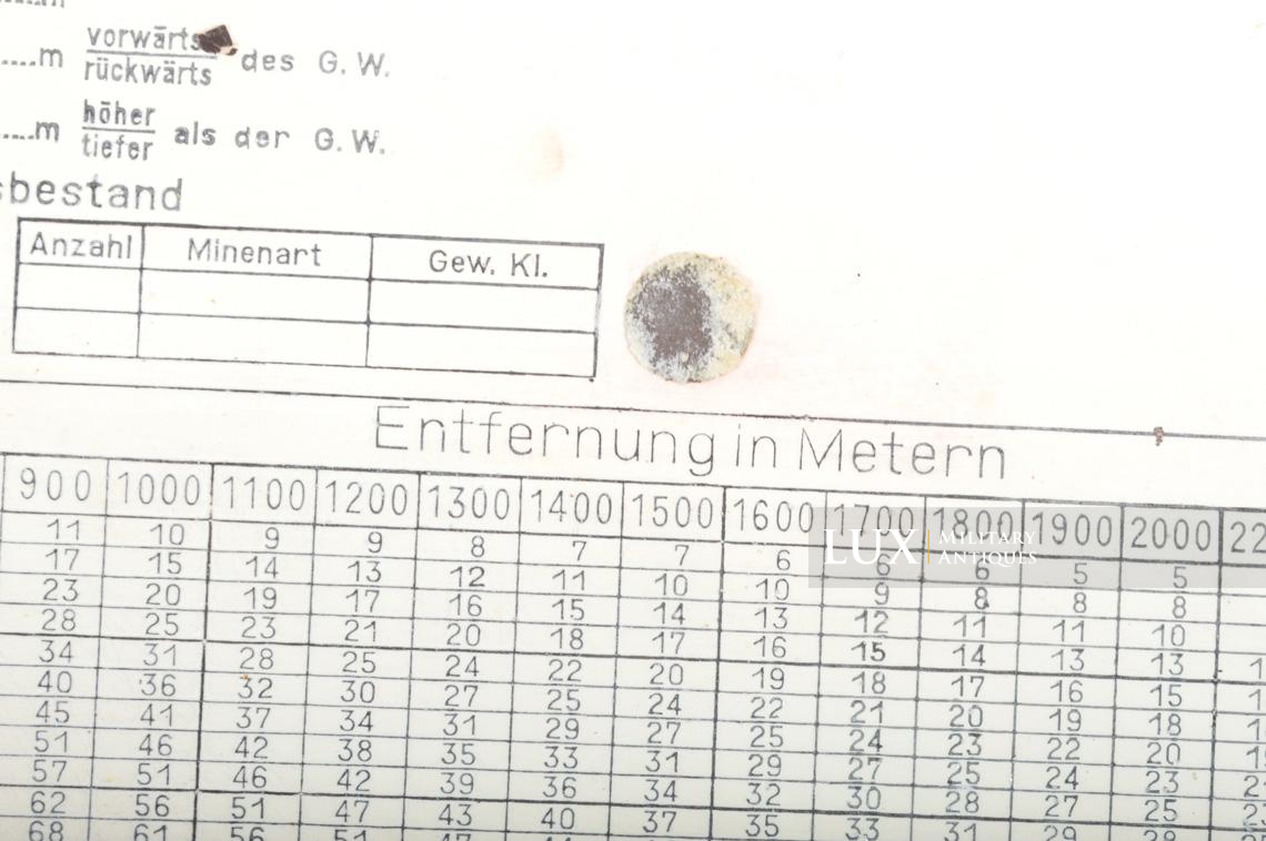 German artillery map distance measuring instrument, « Zielgevierttafel » - photo 12
