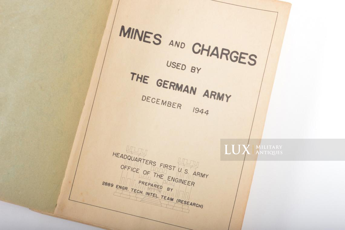 US combat engineers training and identification booklet, « mines - charges » - photo 7