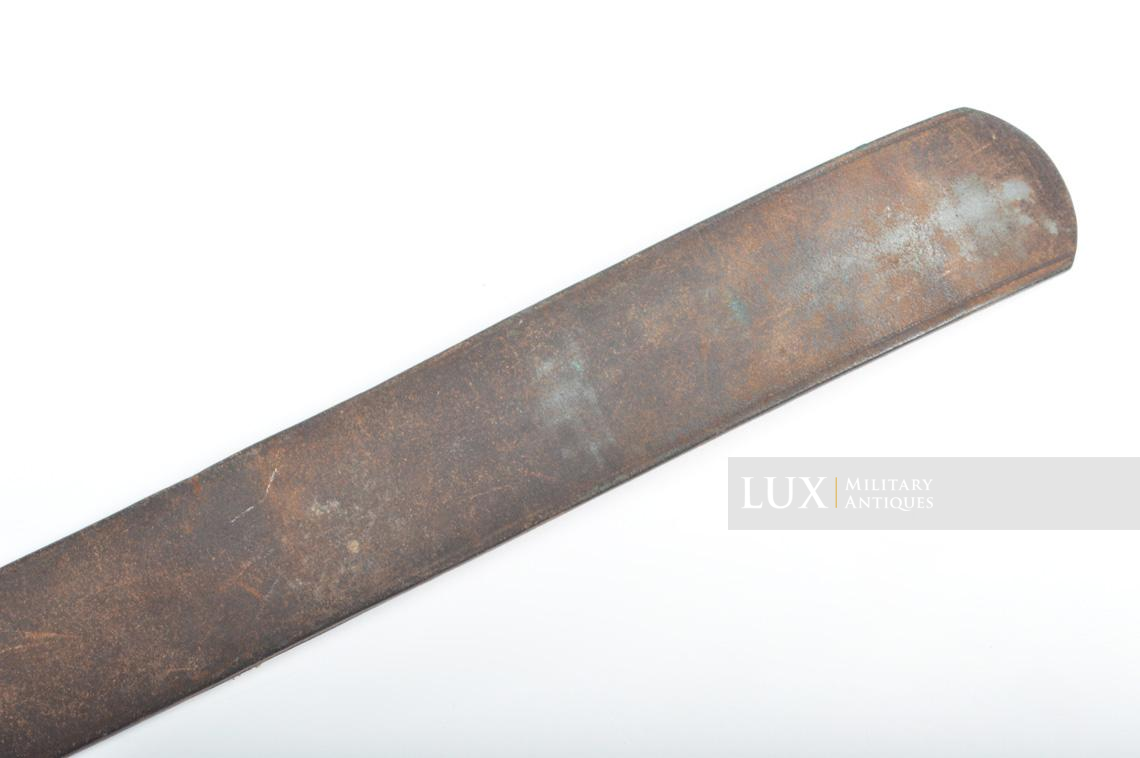Early German Luftwaffe leather belt in chocolate brown leather, « L.B.A.B.37 » - photo 10