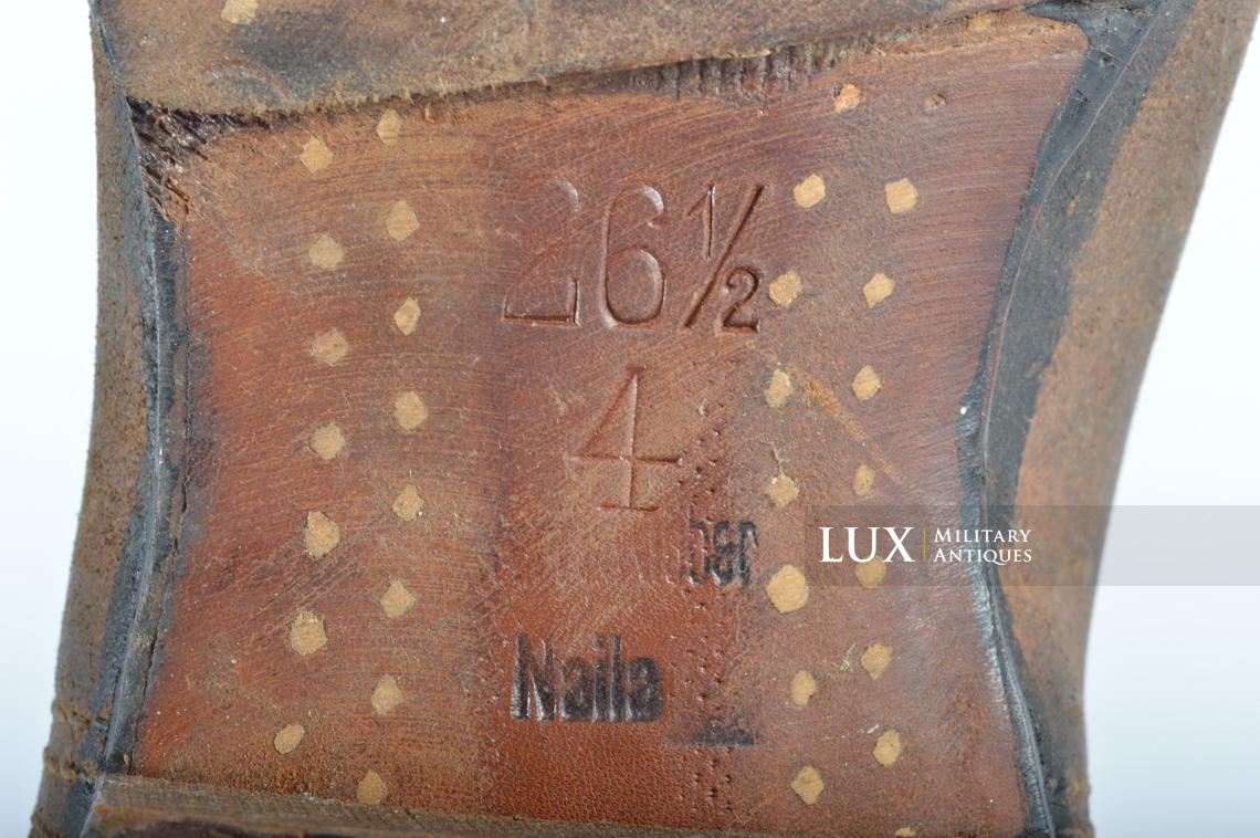 Mid-war German issue brown jackboots, « 1942 » - photo 21