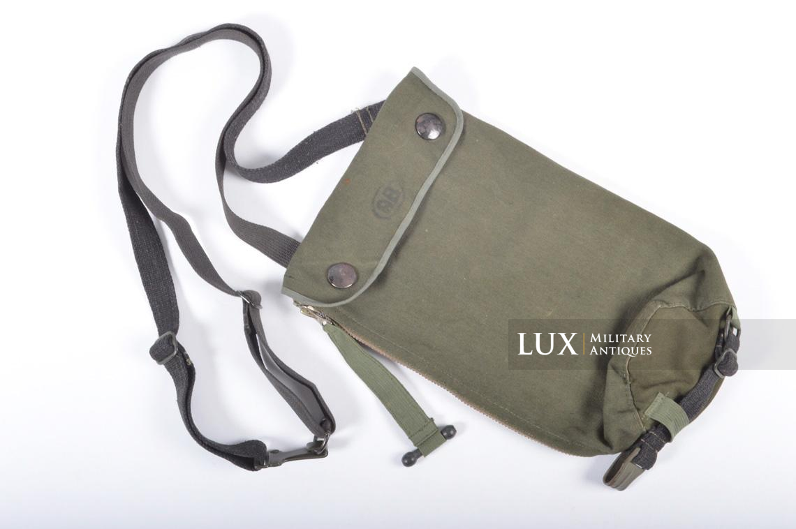 Early German paratrooper gas mask carrying bag, « AB » - photo 4