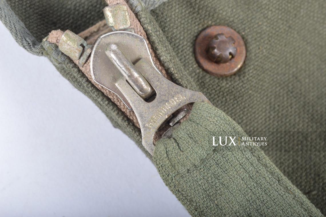 Early German paratrooper gas mask carrying bag, « AB » - photo 33