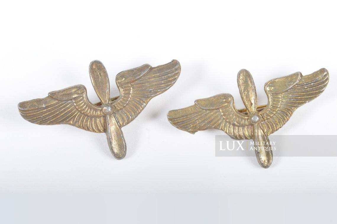 Pair of USAAF officer collar insignia - photo 4