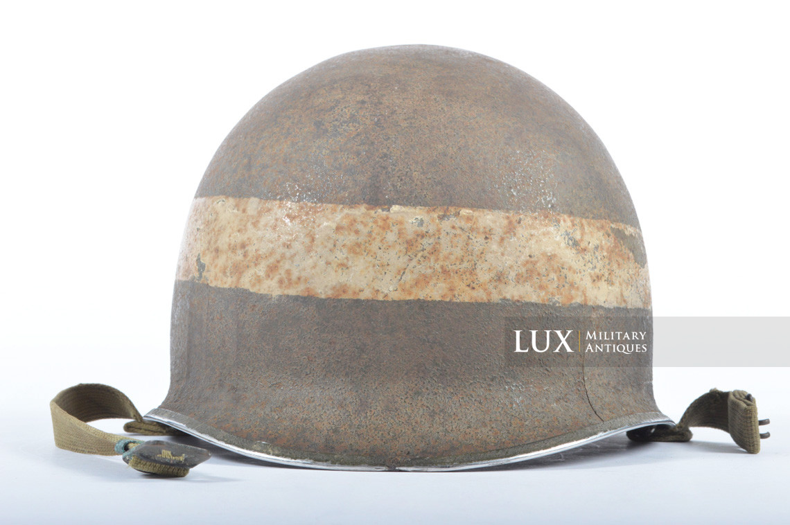 USM1 fixed bale US Navy landing craft driver's combat helmet, « Normandy recovered » - photo 7