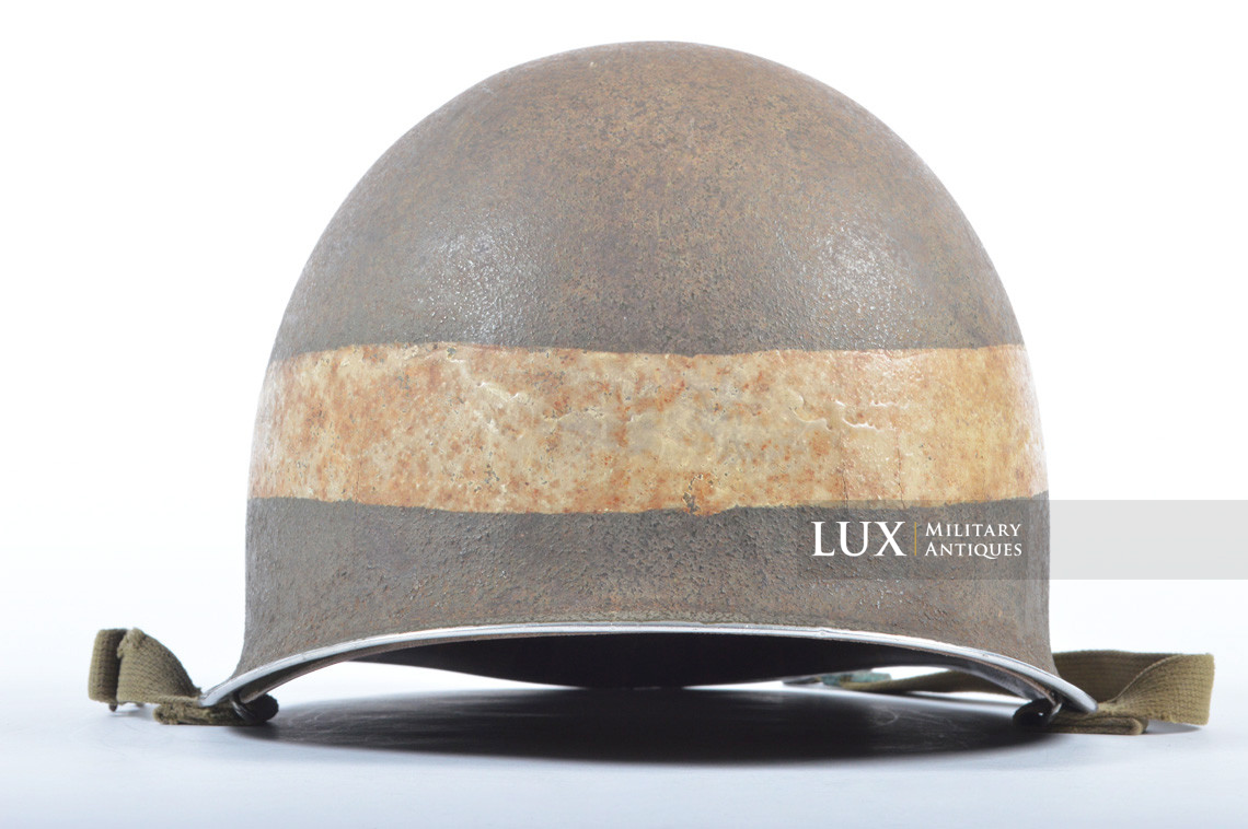 USM1 fixed bale US Navy landing craft driver's combat helmet, « Normandy recovered » - photo 11