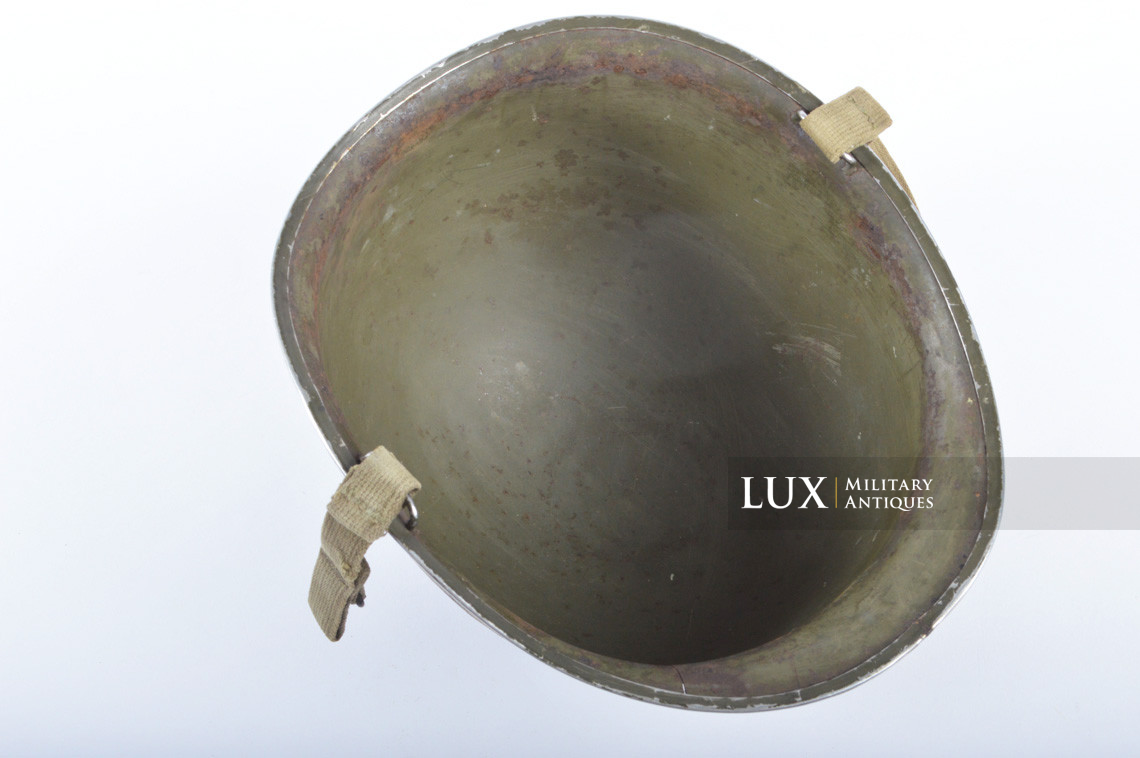 USM1 fixed bale US Navy landing craft driver's combat helmet, « Normandy recovered » - photo 38