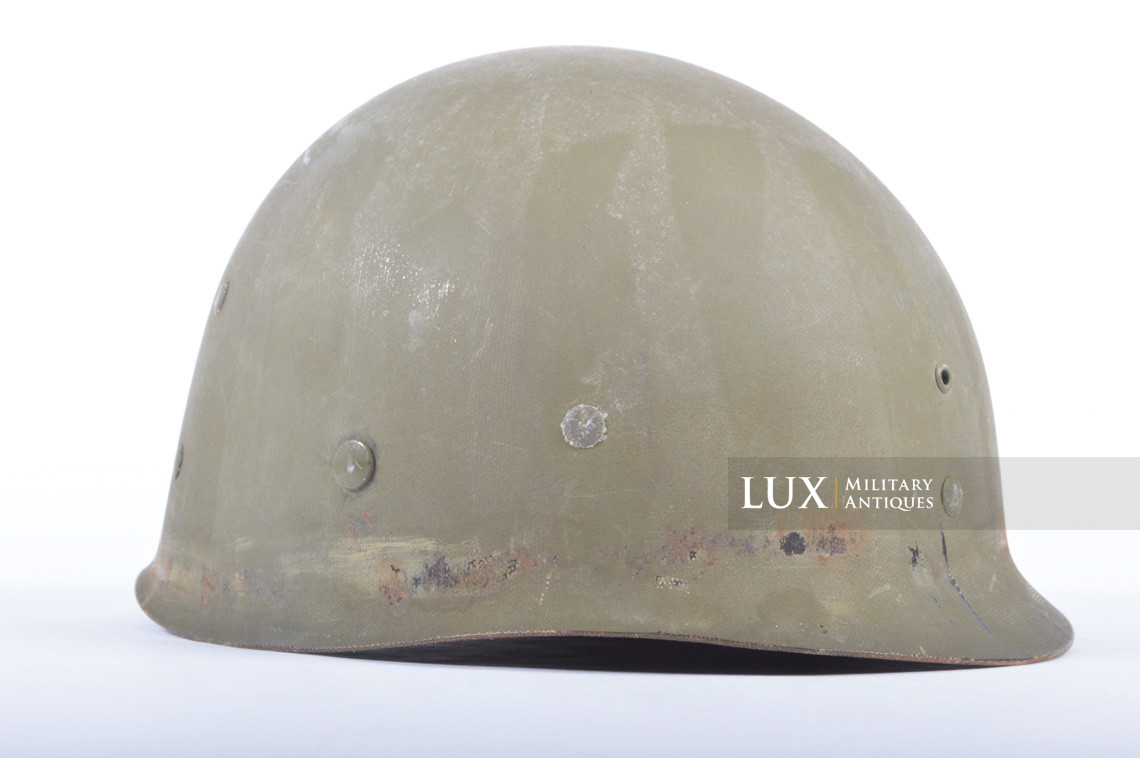 USM1 fixed bale US Navy landing craft driver's combat helmet, « Normandy recovered » - photo 45