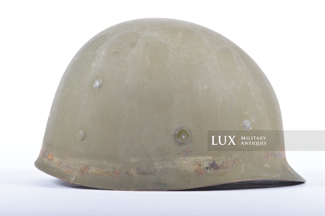 USM1 fixed bale US Navy landing craft driver's combat helmet, « Normandy recovered » - photo 46