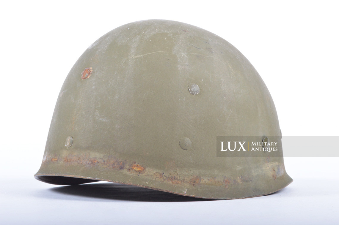 USM1 fixed bale US Navy landing craft driver's combat helmet, « Normandy recovered » - photo 47