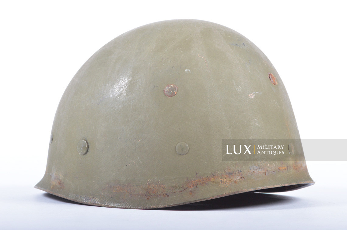 USM1 fixed bale US Navy landing craft driver's combat helmet, « Normandy recovered » - photo 49