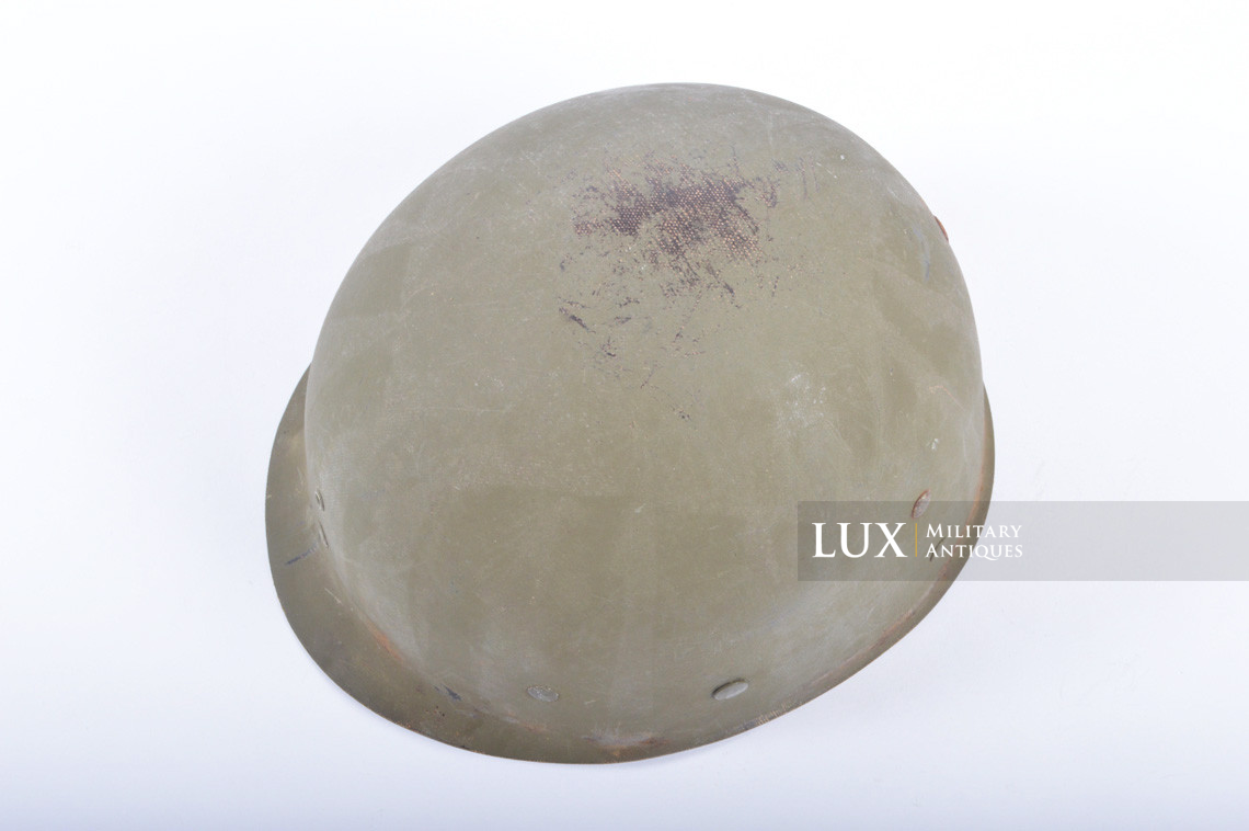 USM1 fixed bale US Navy landing craft driver's combat helmet, « Normandy recovered » - photo 51