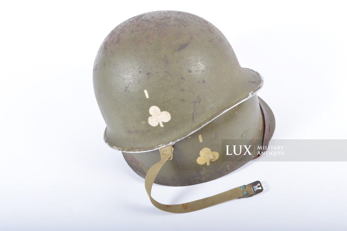 USM1 helmet, 101st AB, 327th Glider Infantry Regiment, « Headquarters » - photo 4