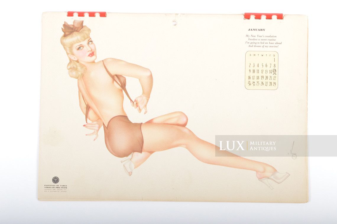 GI’s US Pin Up Varga 1944 Calendar - photo 9