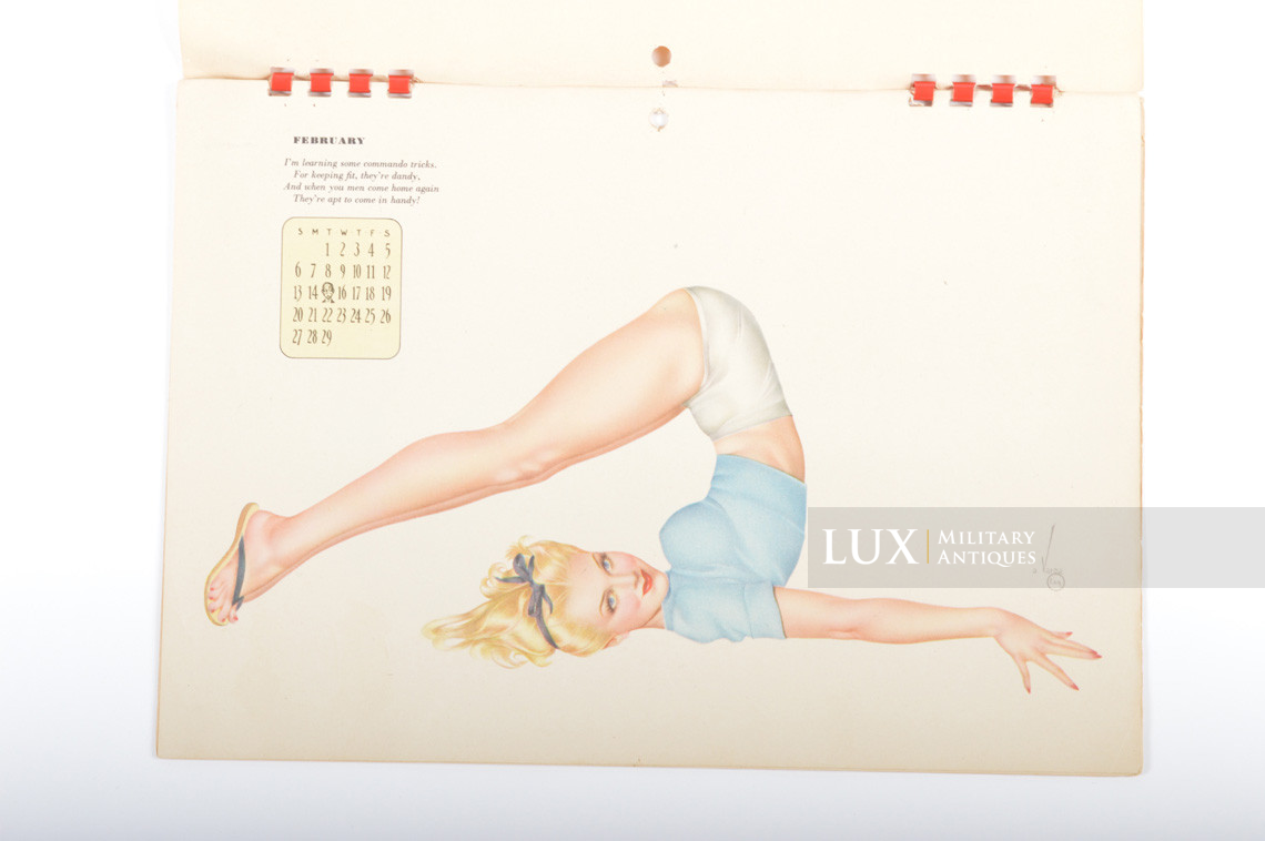 GI’s US Pin Up Varga 1944 Calendar - Lux Military Antiques - photo 10