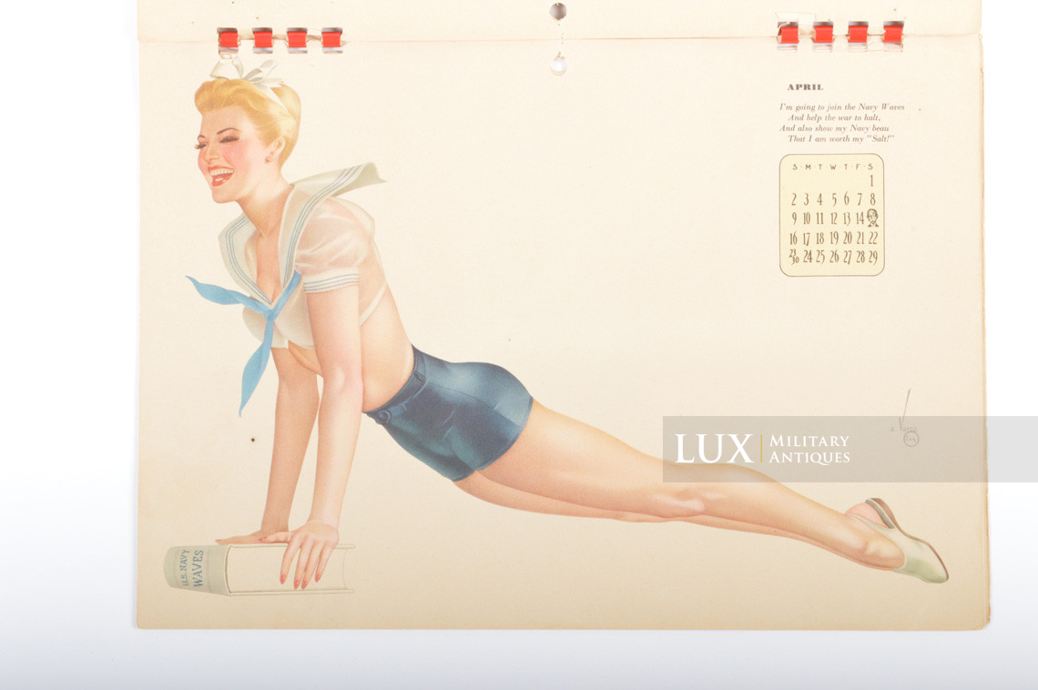GI’s US Pin Up Varga 1944 Calendar - photo 13