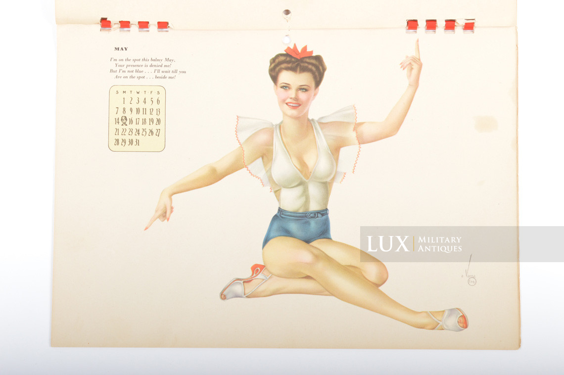 GI’s US Pin Up Varga 1944 Calendar - photo 15