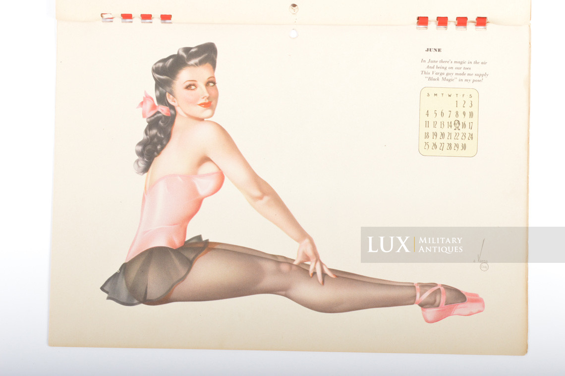 GI’s US Pin Up Varga 1944 Calendar - photo 16