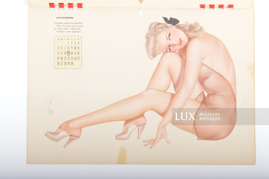 GI’s US Pin Up Varga 1944 Calendar - photo 21