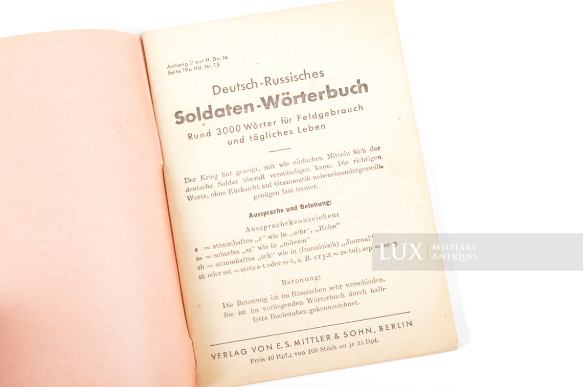 German-Russian issued translation booklet - photo 8