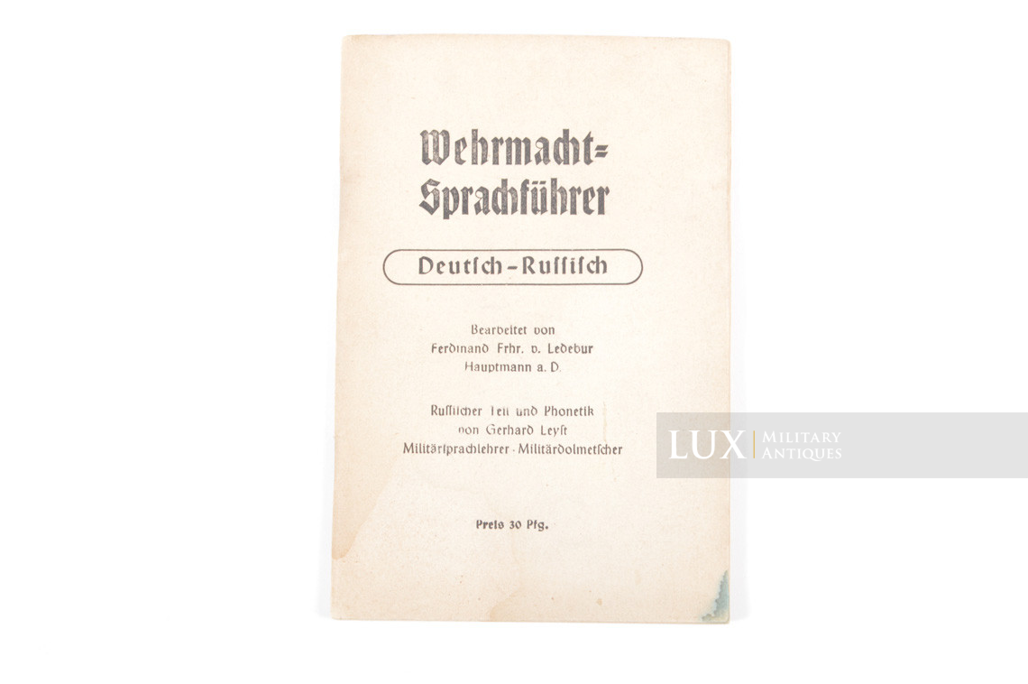 Dictionnaire de poche Wehrmacht, « Allemand-Russe » - photo 4