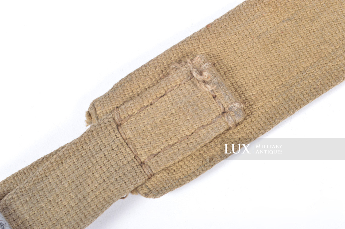 Unique late-war German tropical webbing Y-straps, « RBNr » - photo 9