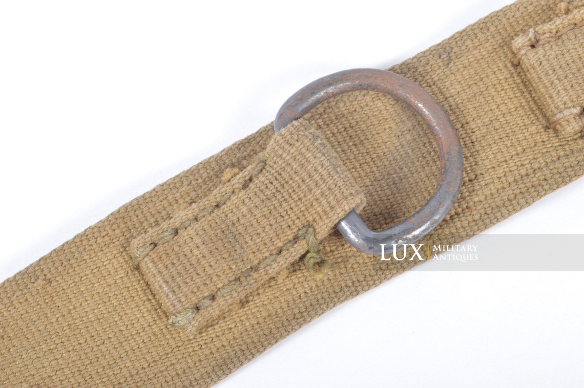 Unique late-war German tropical webbing Y-straps, « RBNr » - photo 10