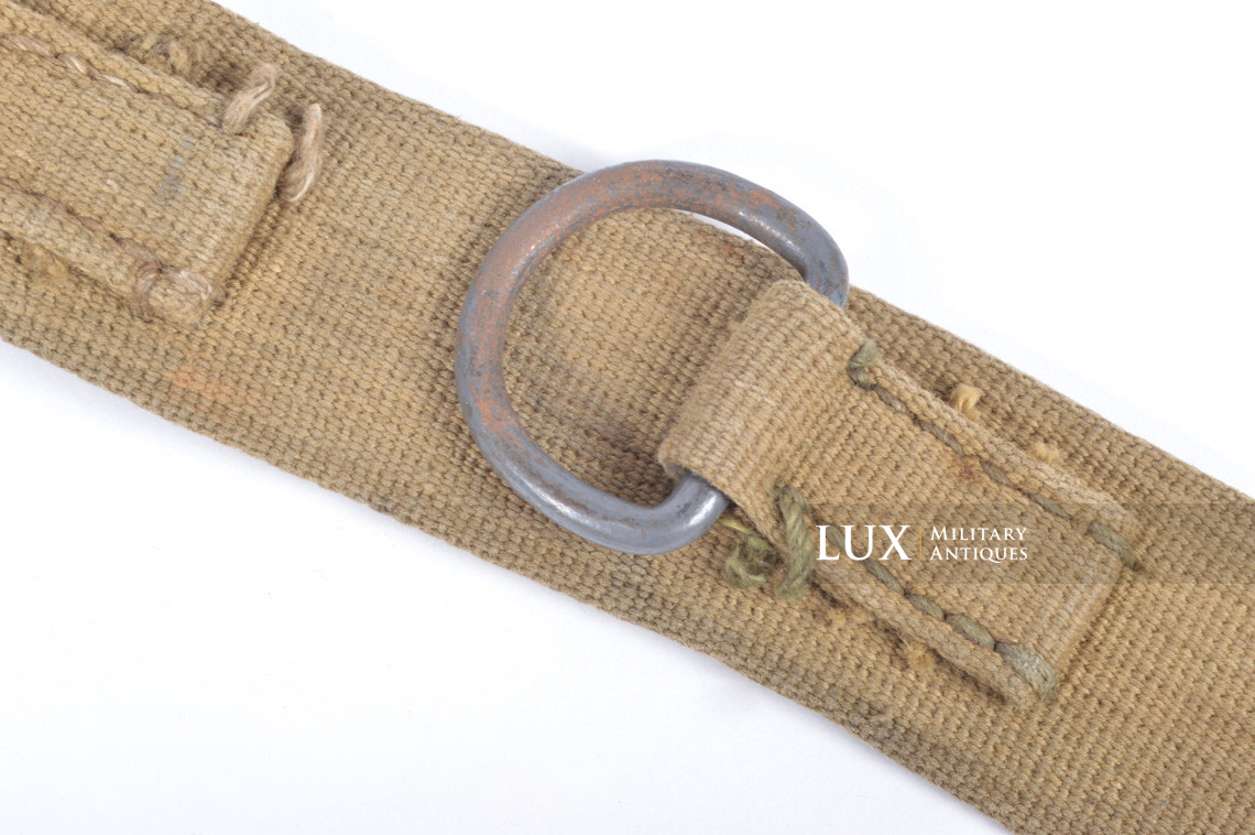 Unique late-war German tropical webbing Y-straps, « RBNr » - photo 13