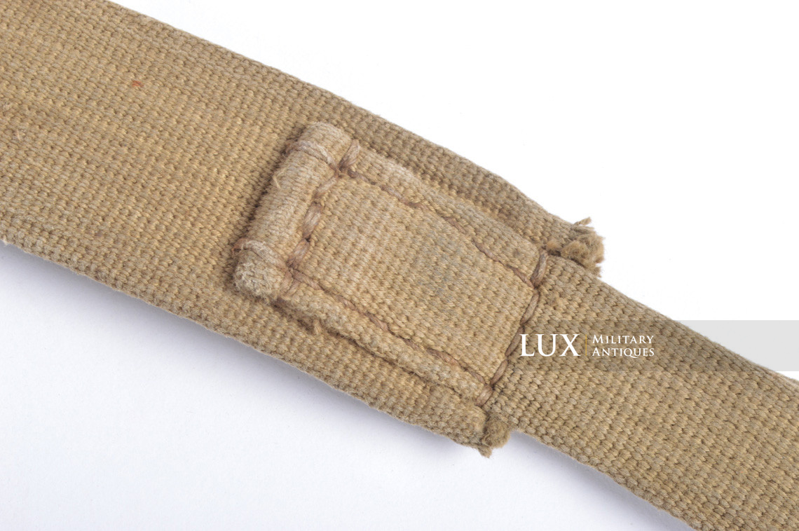 Unique late-war German tropical webbing Y-straps, « RBNr » - photo 14