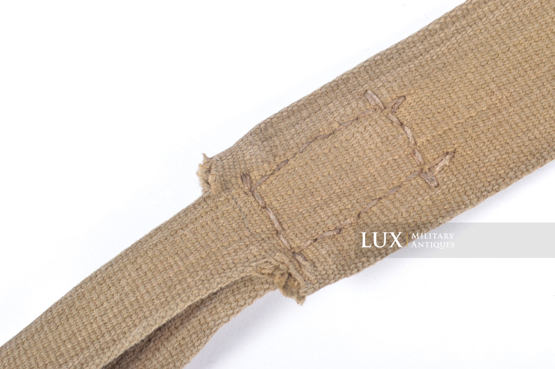 Unique late-war German tropical webbing Y-straps, « RBNr » - photo 23