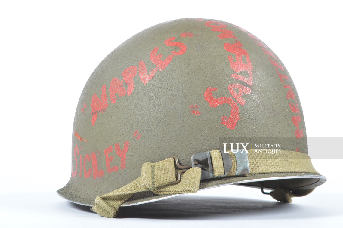 Unique USM1 decorated combat helmet, « vet art / Italy » - photo 12