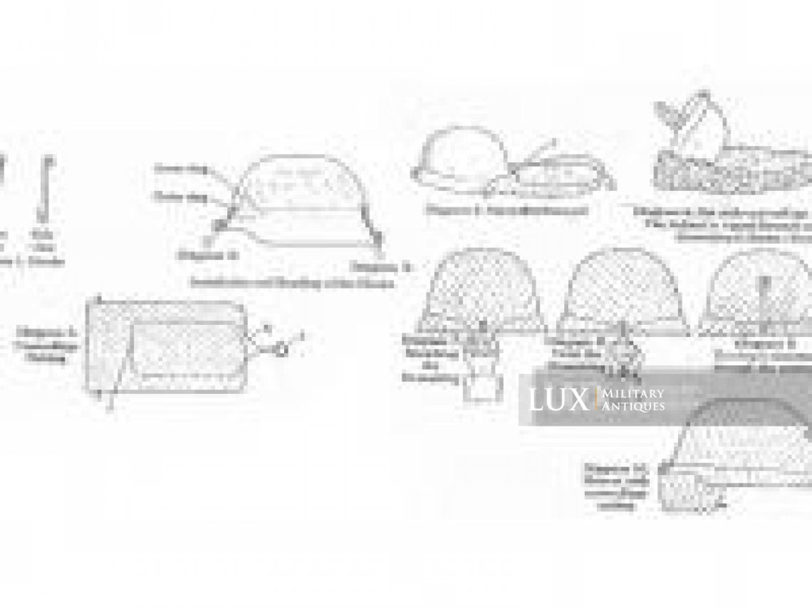 German issued helmet camouflage net hooks - photo 11