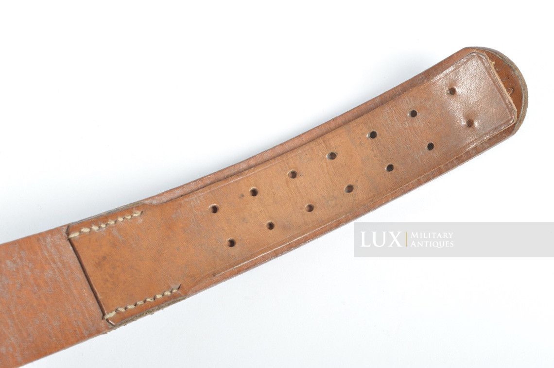 Unissued German Luftwaffe combat service leather belt, « 1941 » - photo 12