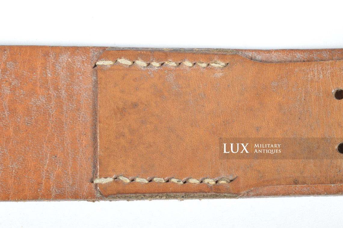 Unissued German Luftwaffe combat service leather belt, « 1941 » - photo 13