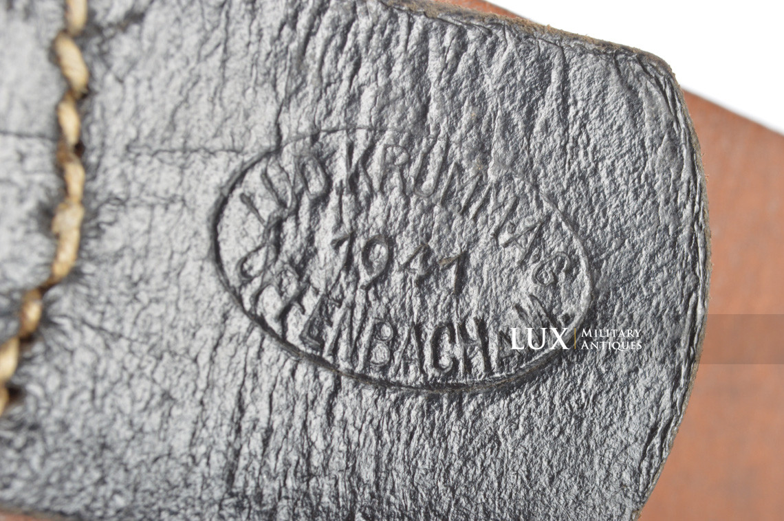 Unissued German Luftwaffe combat service leather belt, « 1941 » - photo 9