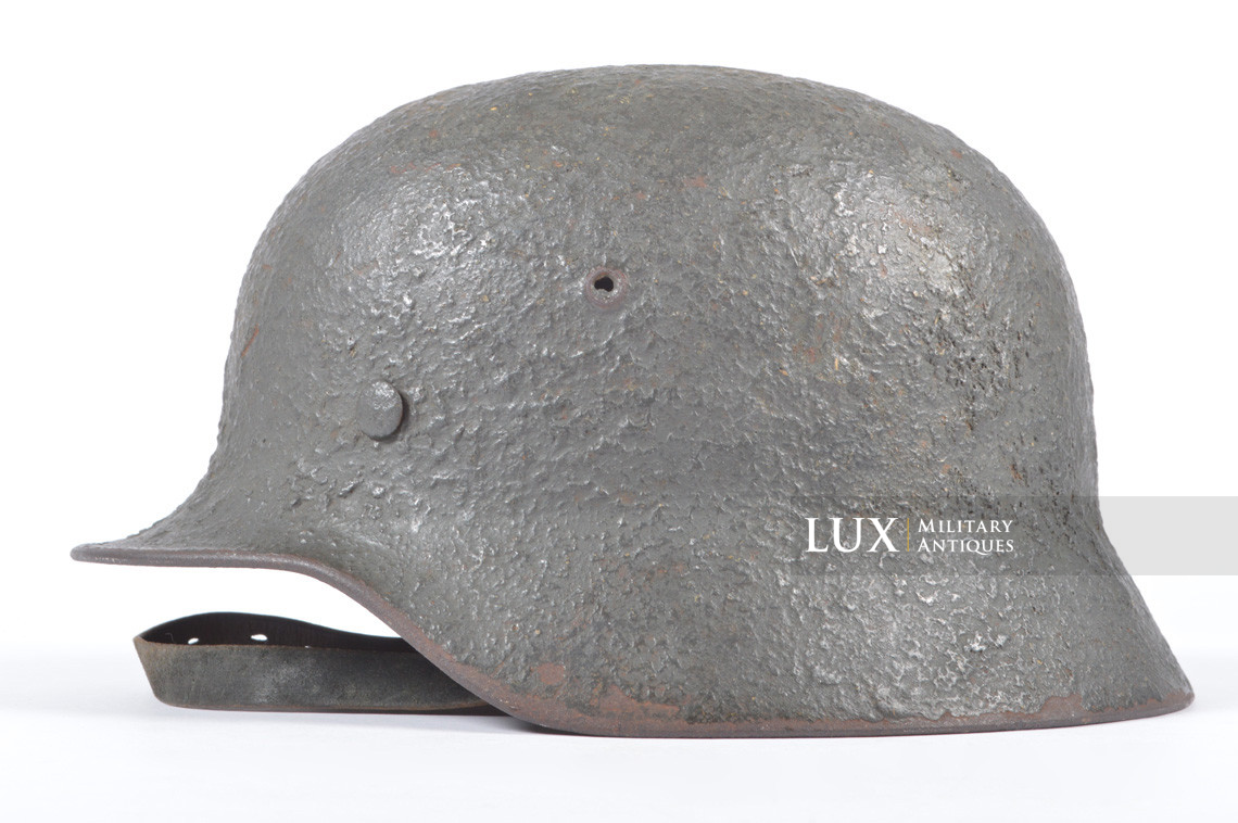 M40 German sawdust textured camouflage combat helmet, « Gren. Moritz » - photo 4