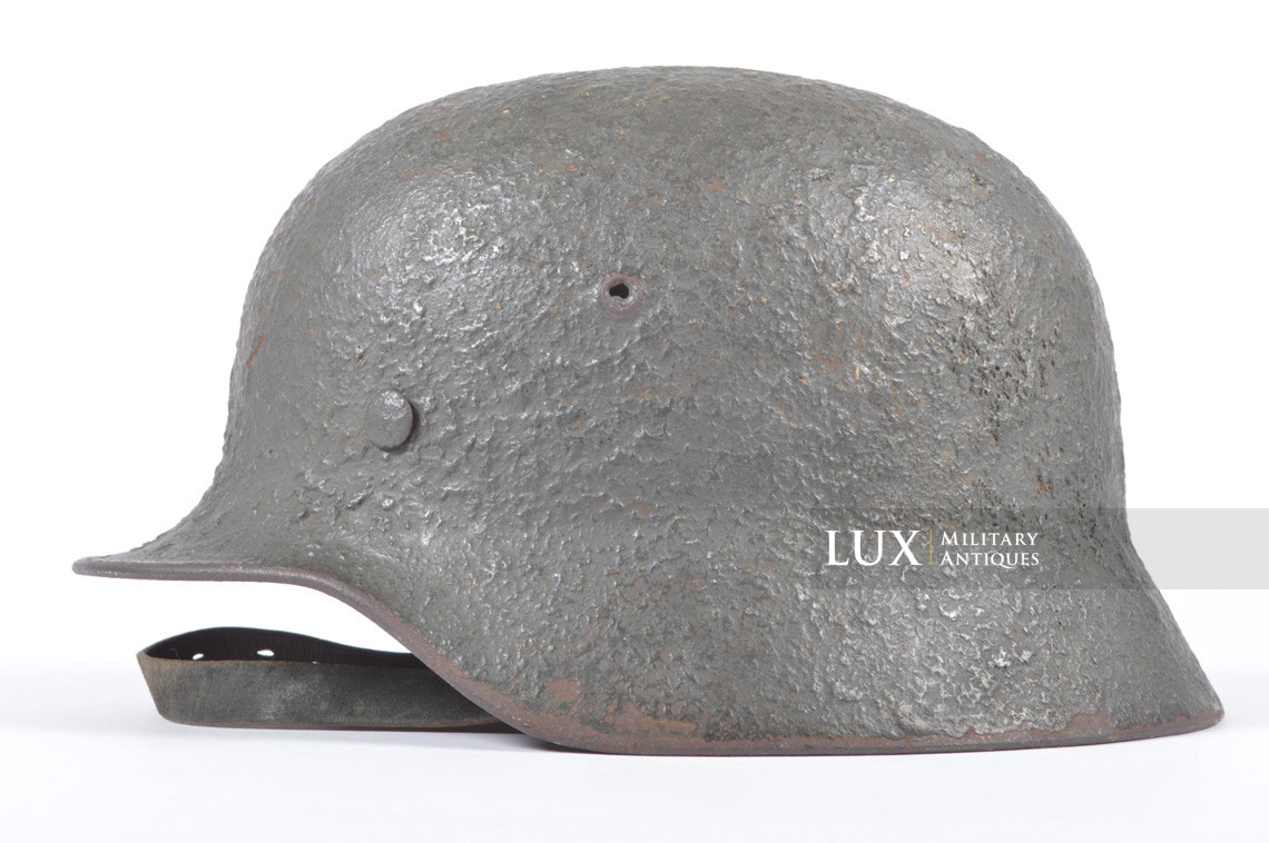 M40 German sawdust textured camouflage combat helmet, « Gren. Moritz » - photo 4