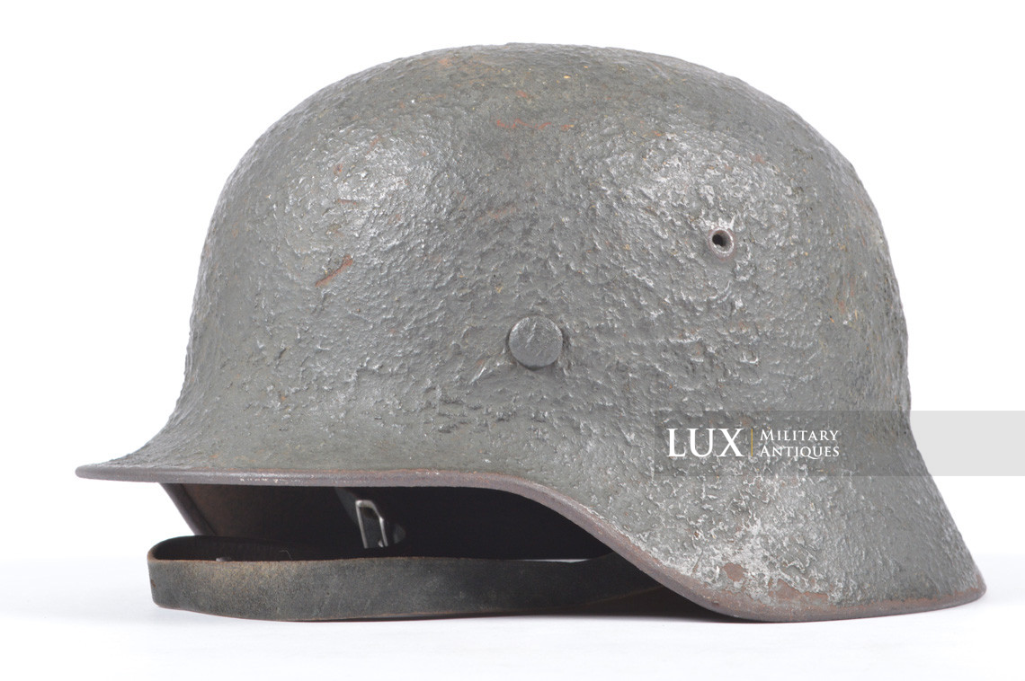 M40 German sawdust textured camouflage combat helmet, « Gren. Moritz » - photo 7