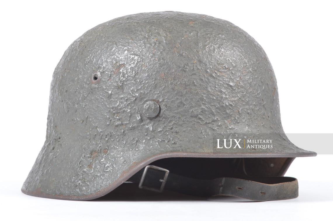 M40 German sawdust textured camouflage combat helmet, « Gren. Moritz » - photo 9