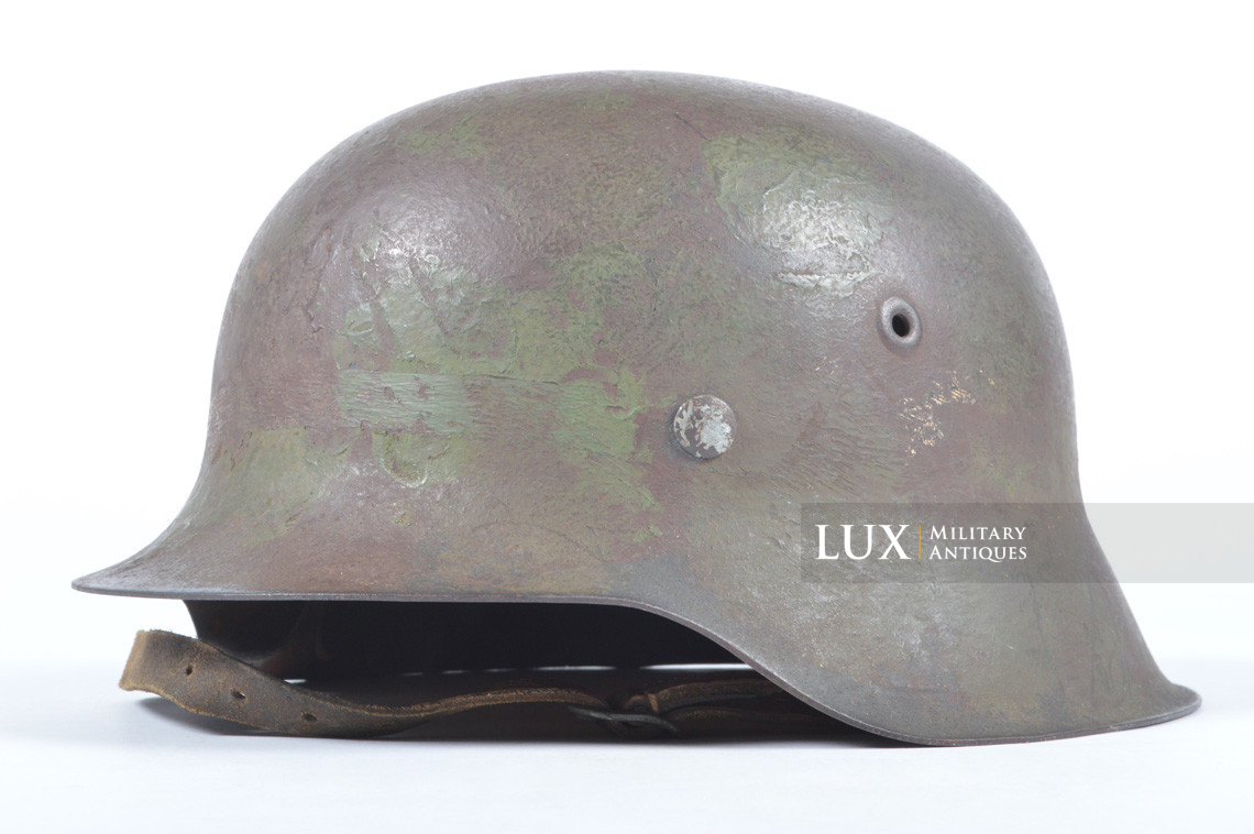 Casque M42 Luftwaffe camouflé deux tons au pinceau, « NS66 » - photo 7