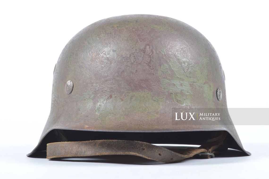 M42 Luftwaffe two-tone brush camouflage combat helmet, « NS66 » - photo 8