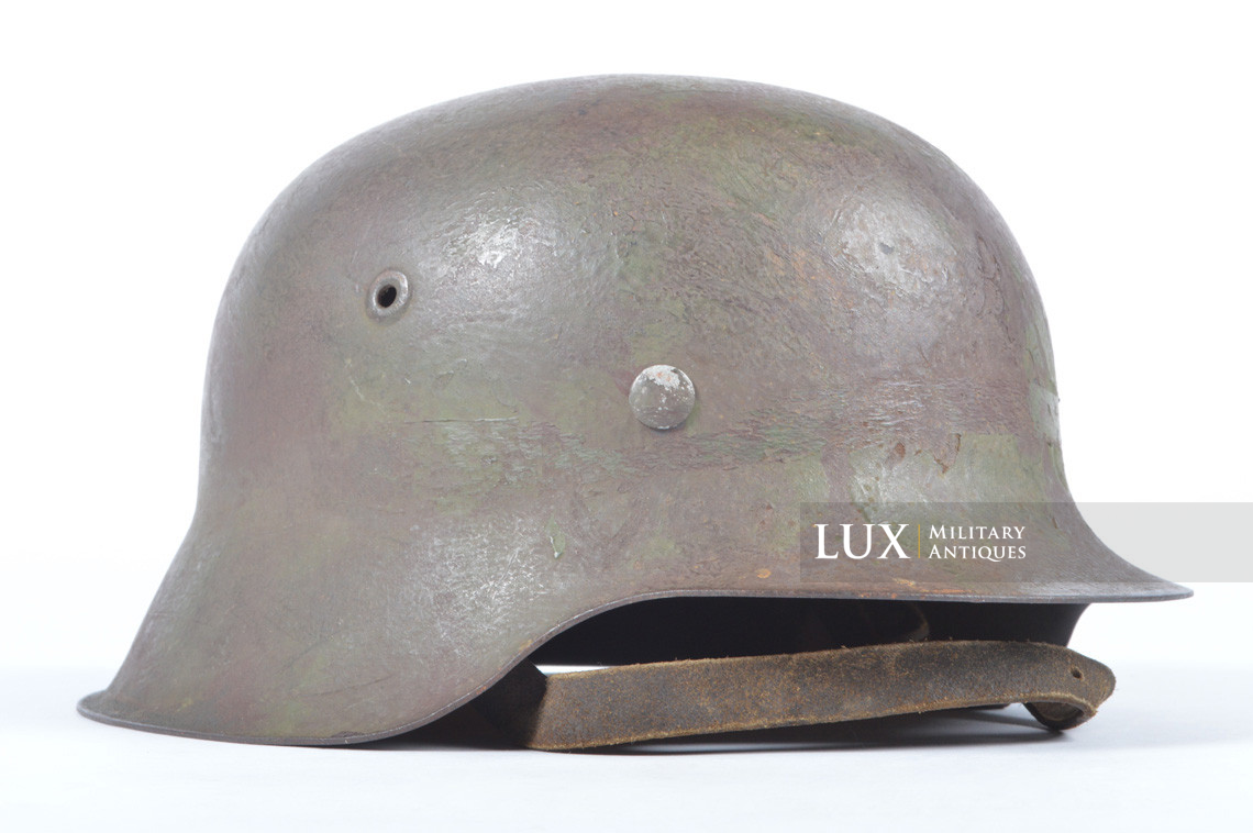 Casque M42 Luftwaffe camouflé deux tons au pinceau, « NS66 » - photo 9