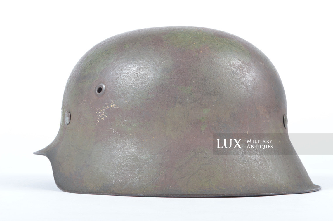 M42 Luftwaffe two-tone brush camouflage combat helmet, « NS66 » - photo 13