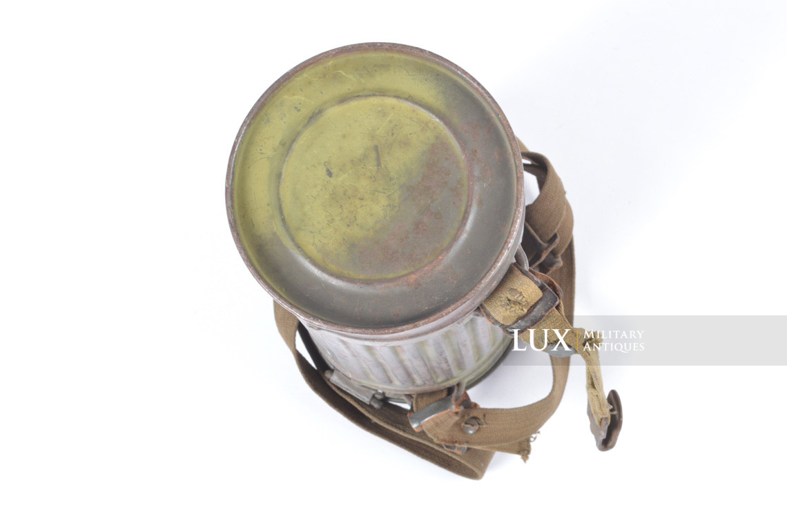 German two-tone camouflage gas mask canister set, « Gefr. Bopp » - photo 14