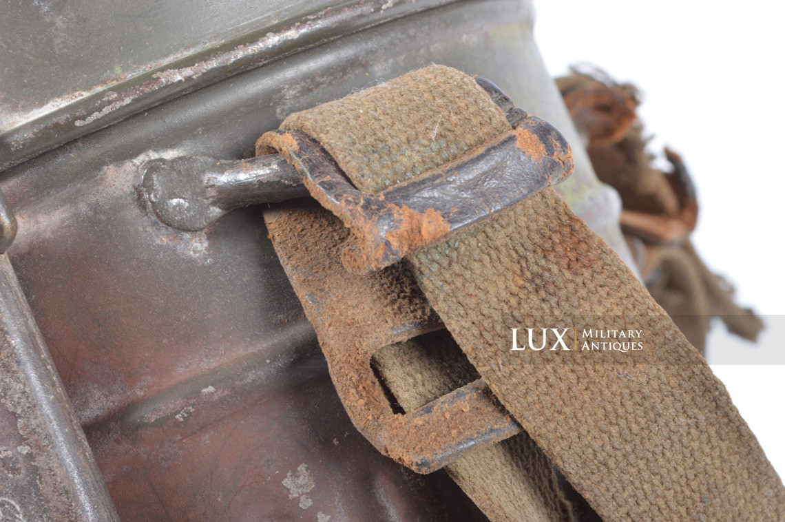 German two-tone camouflage gas mask canister set, « Gefr. Bopp » - photo 26