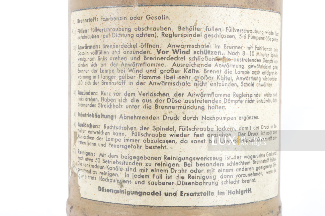 German late-war vehicle blow torch, « Heizlampe » - photo 22