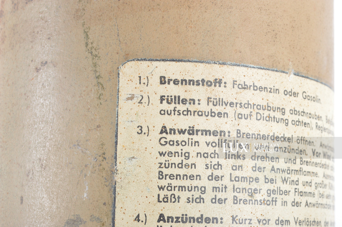 German late-war vehicle blow torch, « Heizlampe » - photo 23