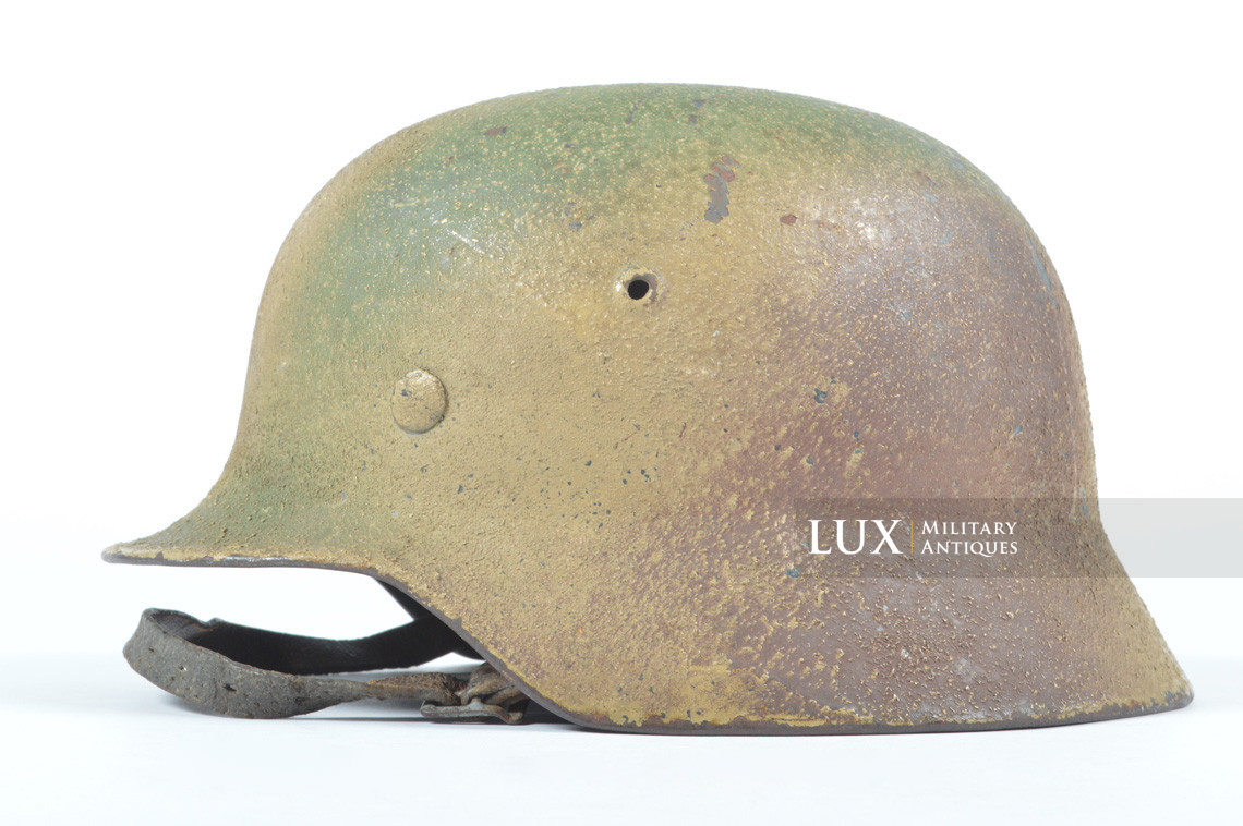 M35 Luftwaffe three tone « NORMANDY » sawdust textured camouflage combat helmet - photo 4