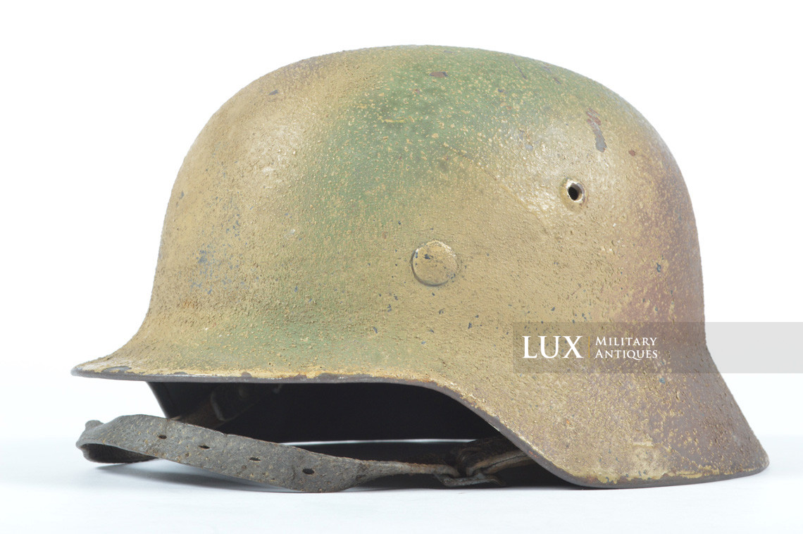 M35 Luftwaffe three tone « NORMANDY » sawdust textured camouflage combat helmet - photo 7